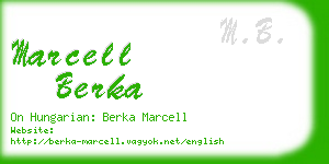 marcell berka business card